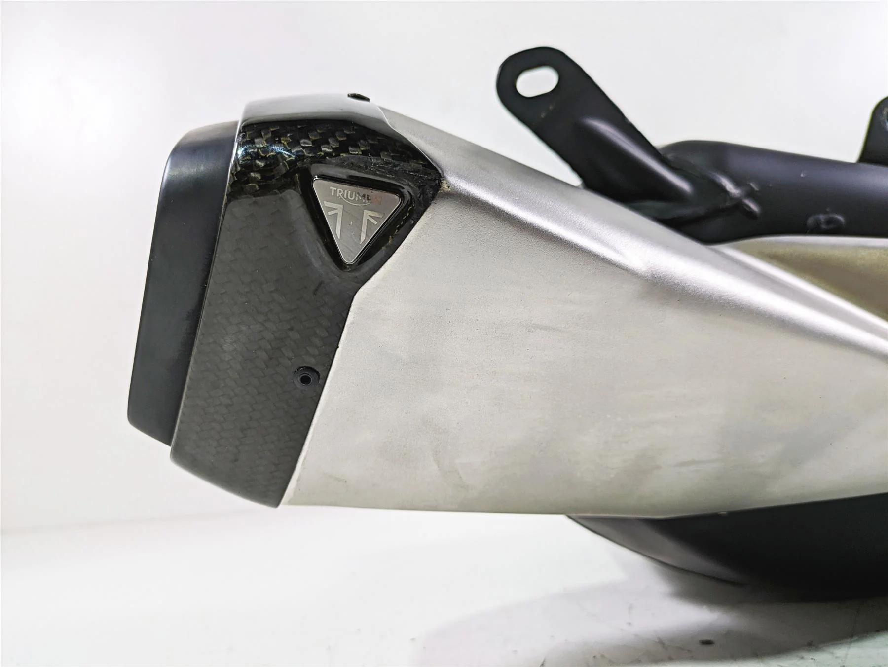 2023 Triumph Street Triple 765 RS Oem Exhaust Muffler Chamber Section T2203454 - Image 7
