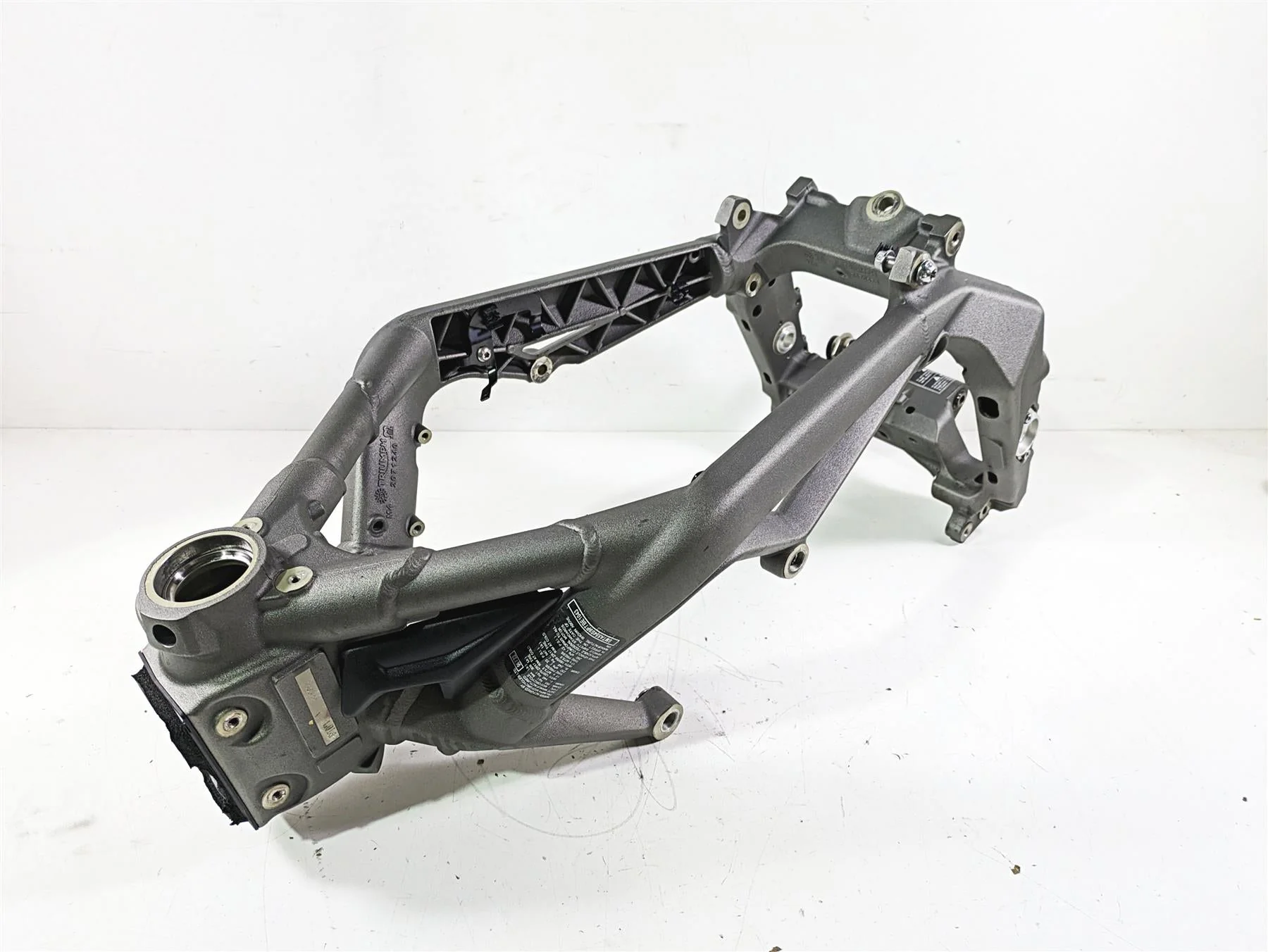 2023 Triumph Street Triple 765 RS Straight Main Frame Chassis With Salvage Oklahoma Title T2071923 - Image 12