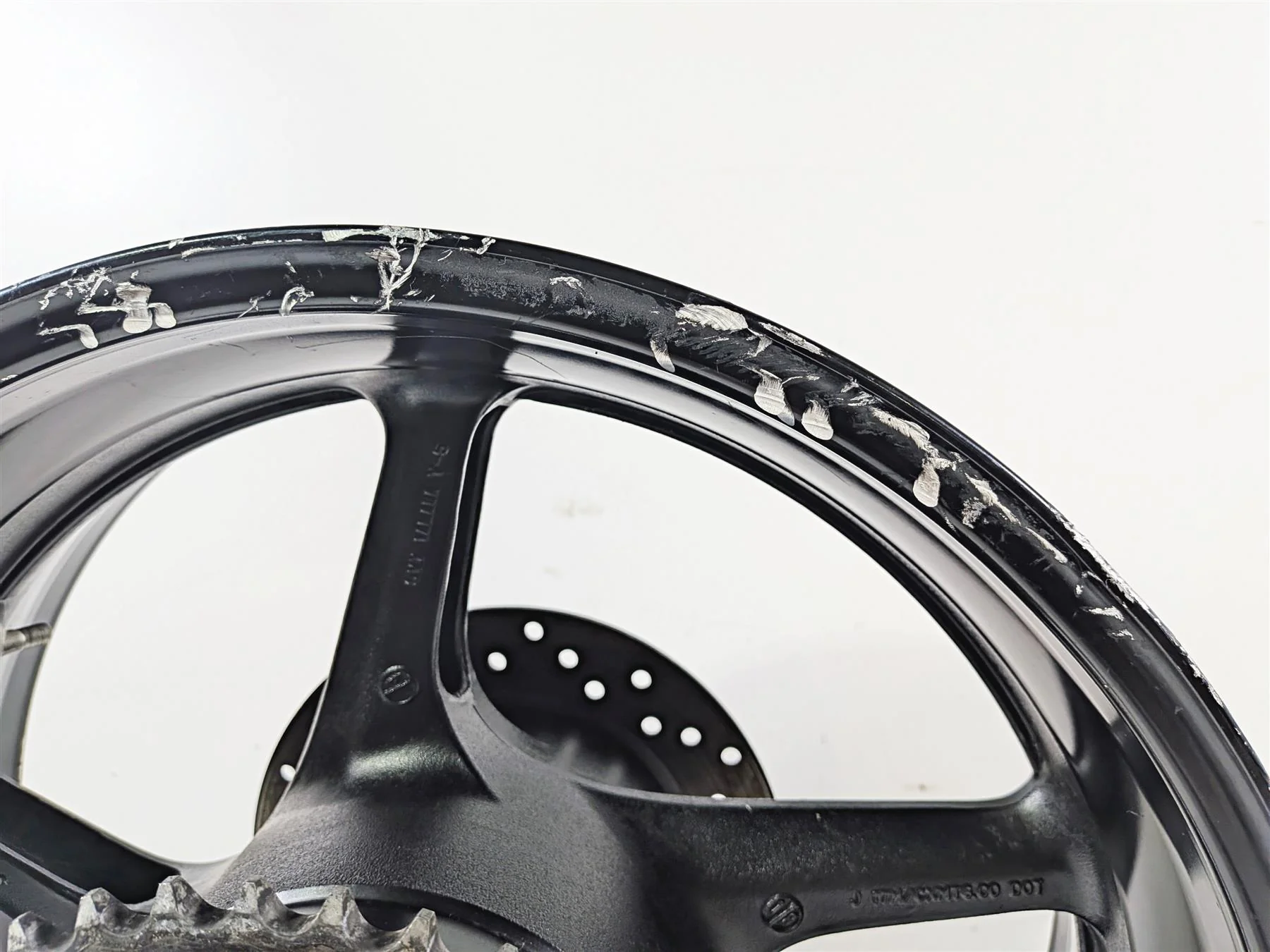 2023 Yamaha MT10 MTN1000 Rear Wheel Rim 17x4 0.81mm Runout B5Y-25338-00 - Image 5