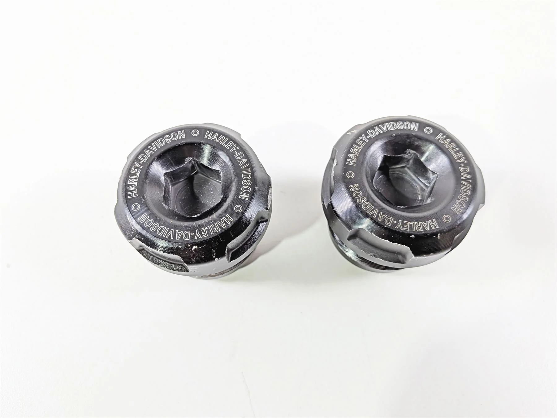 2024 Harley Softail FXLRST Low Rider Fork Tube Top Caps Nut Bolts Set 45500395 - Image 8
