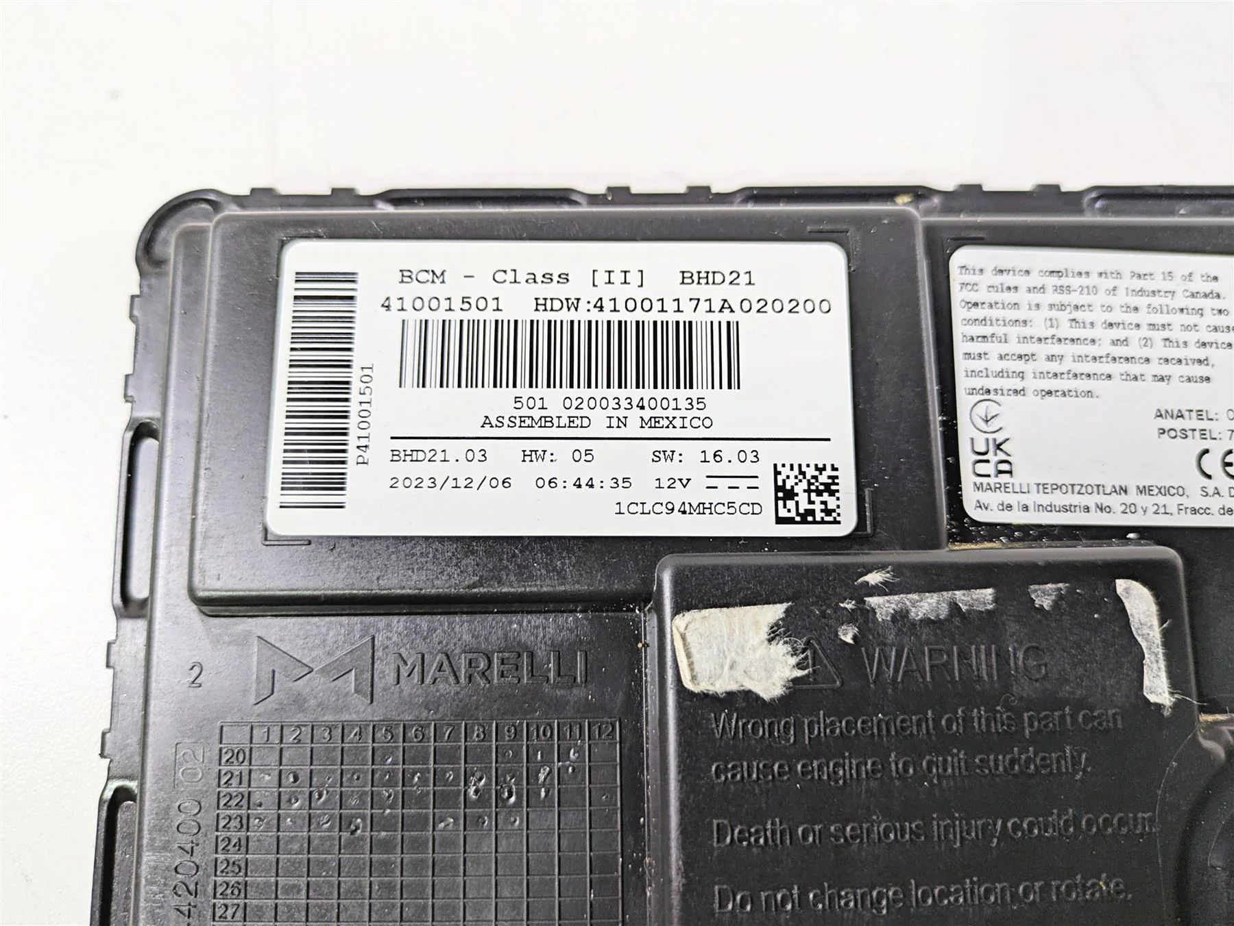 2024 Harley Sportster RH975 S Bcm Body Control Module Class II 41001501 BHD21 - Image 7