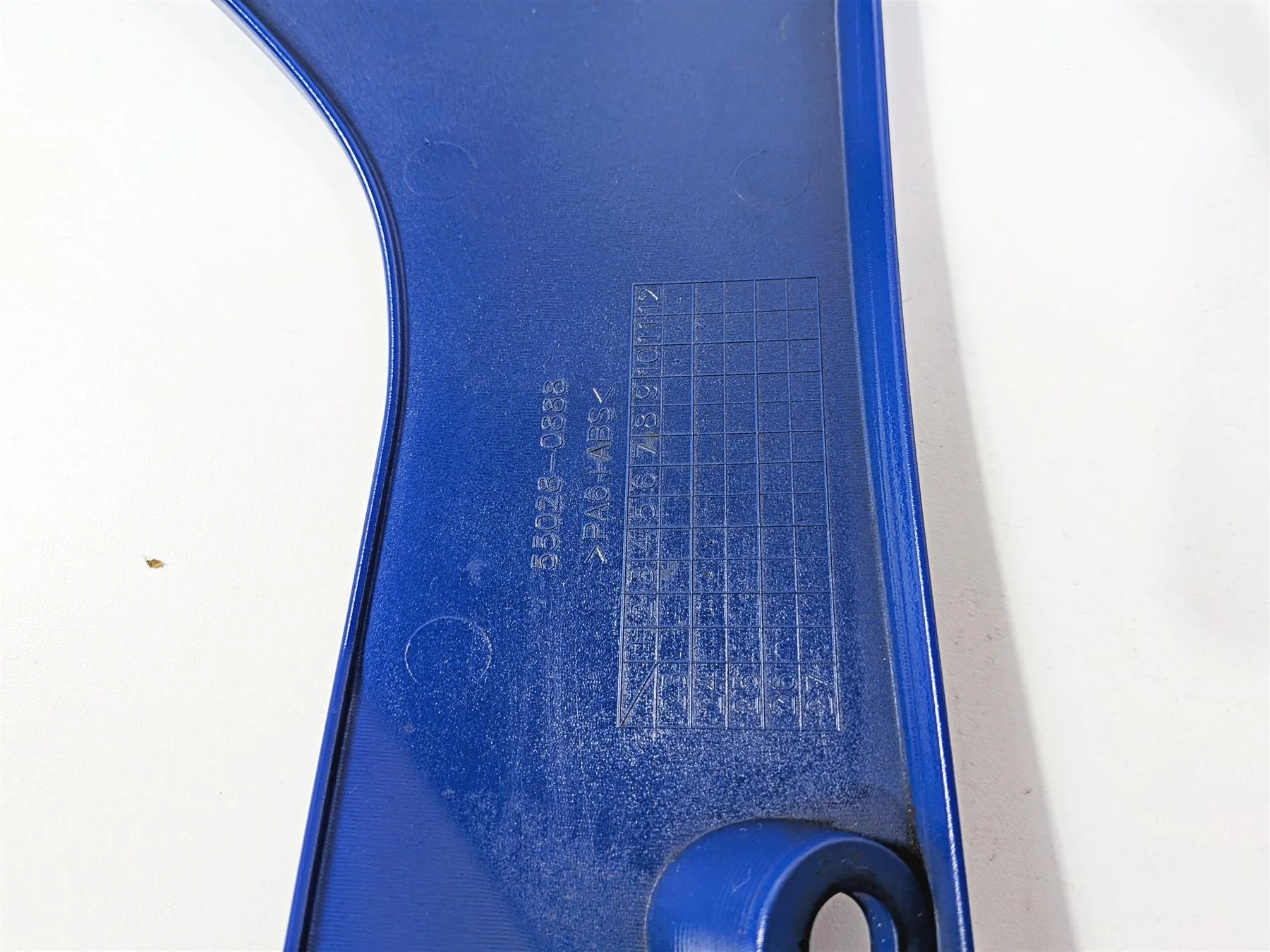 2024 Kawasaki EX500 Ninja 40th An. Blue Lower Belly Cover Fairing Set 55028-0888 - Image 5