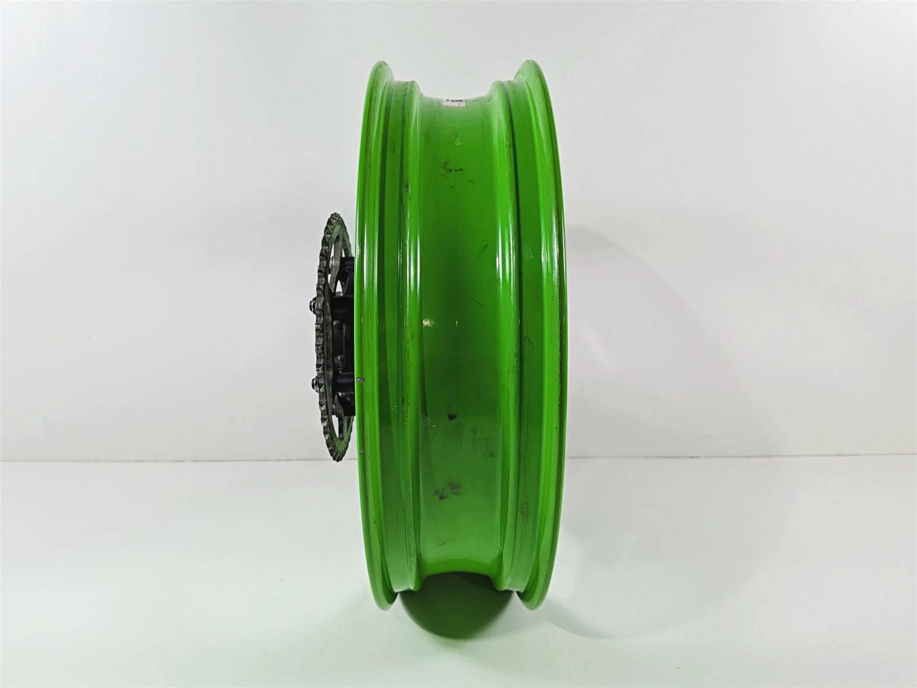 2024 Kawasaki EX500 Ninja 40th An. Strght Green Rear Wheel Rim 17x4  41073-0753 - Image 13