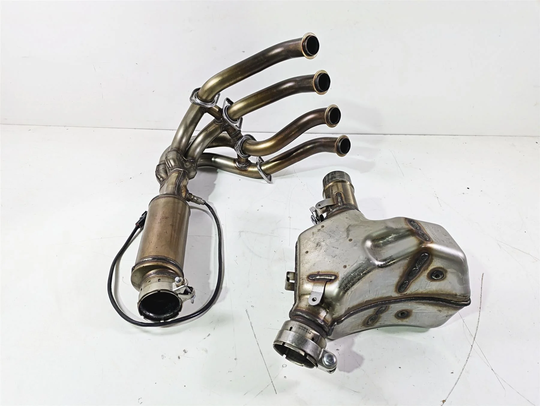 2024 Kawasaki ZX6R ZX636 Ninja Exhaust Header & Mid Camber 39178-0452 49062-0749