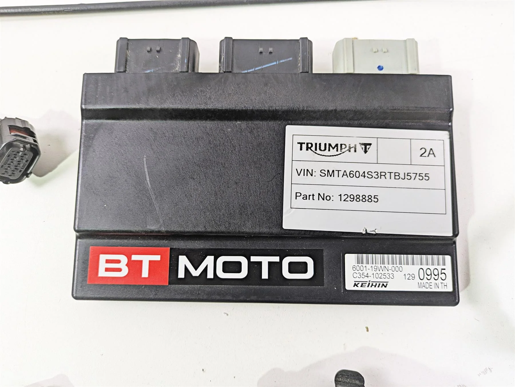 2024 Triumph Street Triple 765 R BT Moto Cdi & Ignition Switch Key Set T1298885 - Image 2