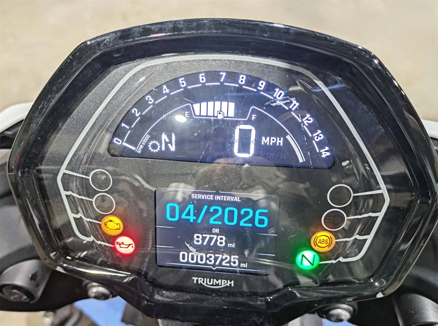 2024 Triumph Street Triple 765 R Speedometer Gauges Instrument 3k Only T2509994 - Image 2