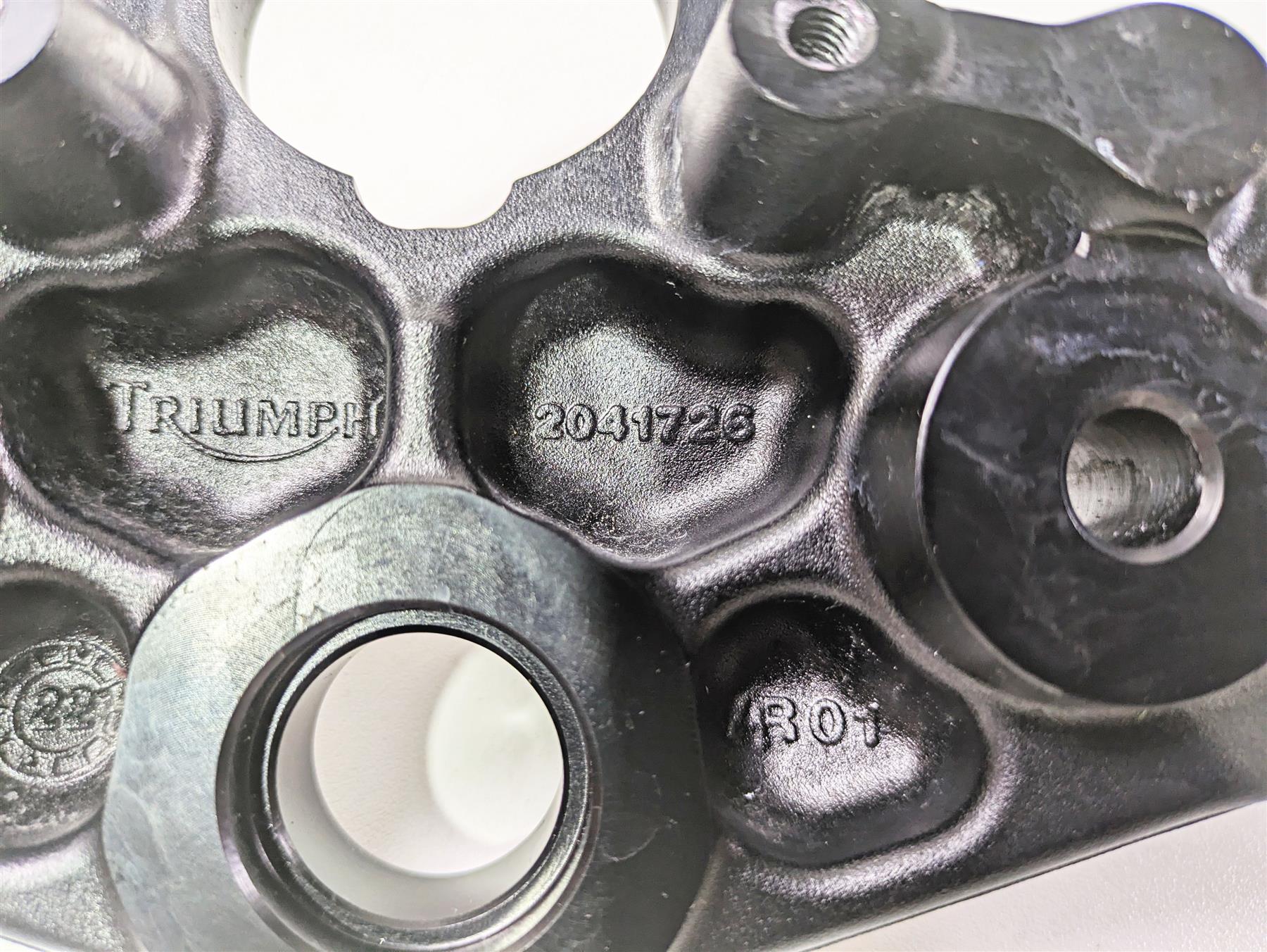 2024 Triumph Street Triple 765 R Upper Triple Tree Steering Clamp T2041726 - Image 9