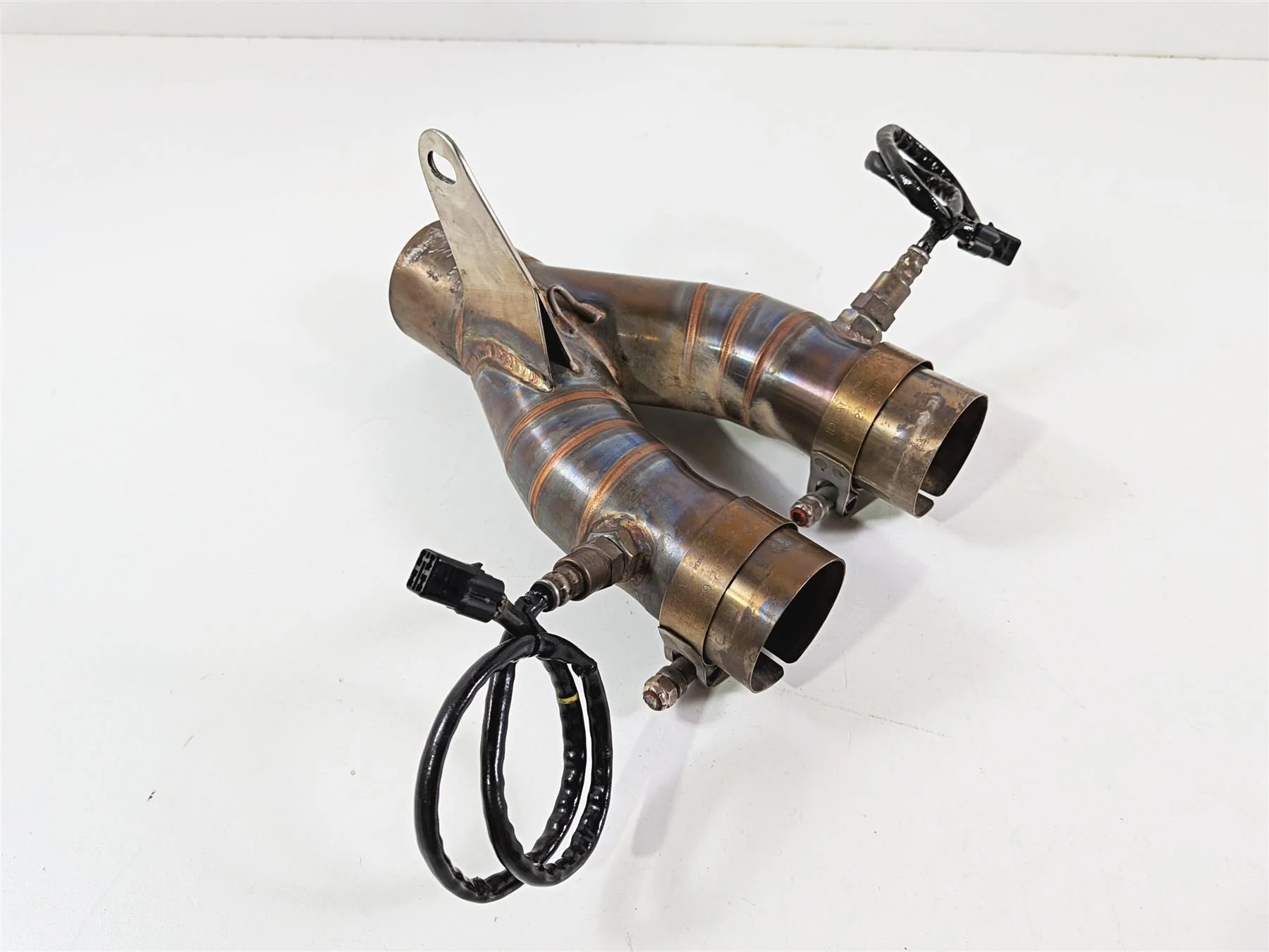 2024 Yamaha YZF R1 RN65 Aftermarket 2-1 Exhaust Header Mid Pipe + O2 Sensors - Image 12