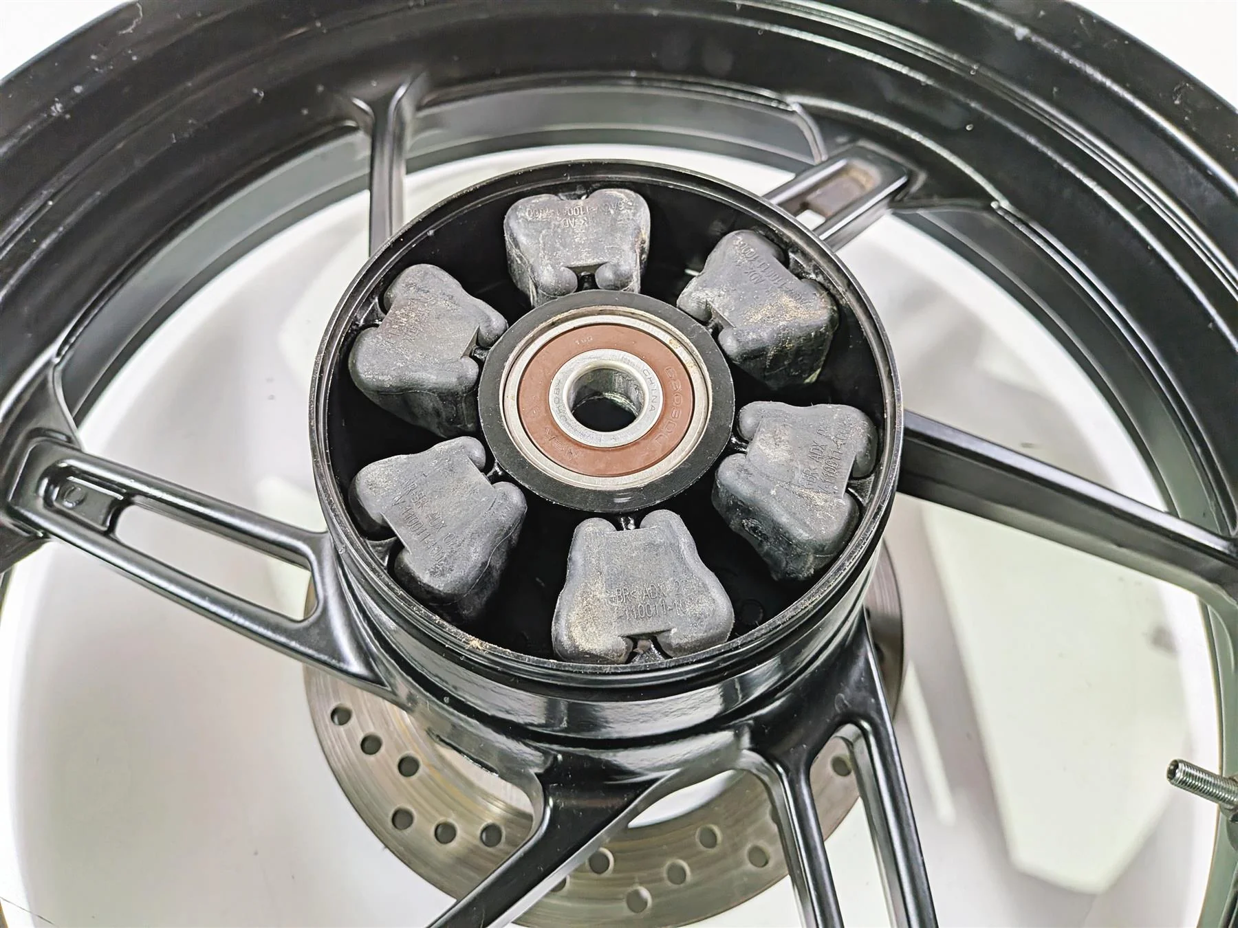 2025 CFMoto 450 SS Rear Wheel Rim Straight 14x4 6AQV-110200-1300-M1-0BV00 - Image 3