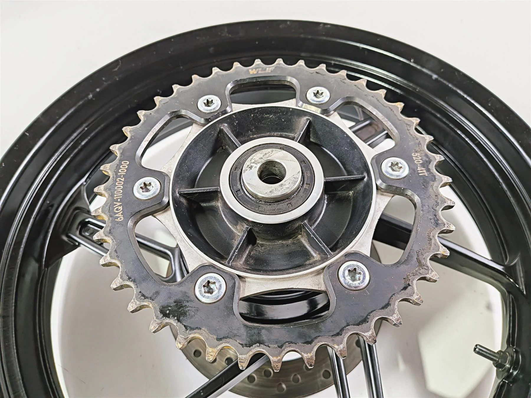 2025 CFMoto 450 SS Rear Wheel Rim Straight 14x4 6AQV-110200-1300-M1-0BV00 - Image 5