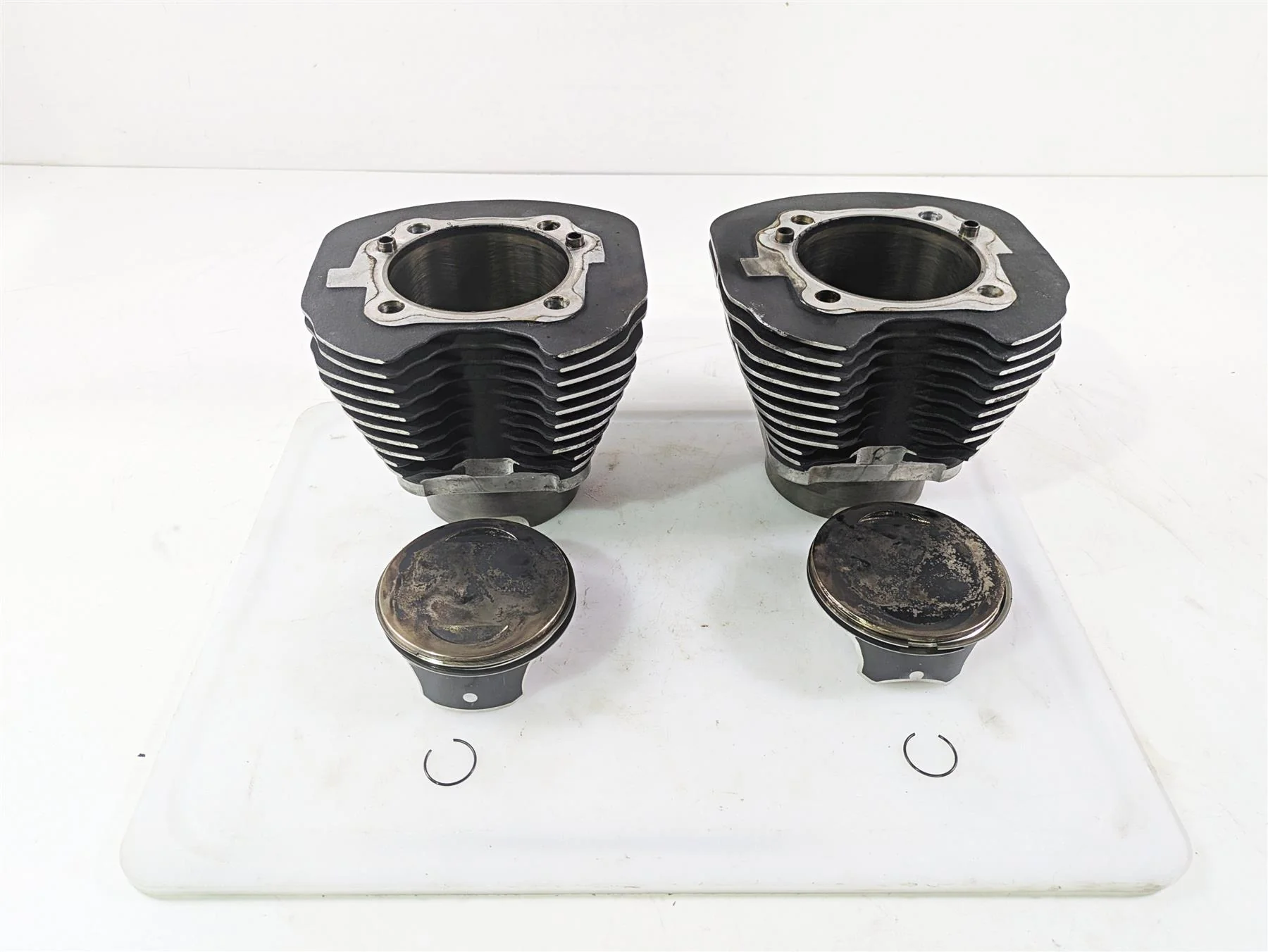 Harley Davidson  4 1/8" Bore 124" TC S&S Cylinder Forged Piston Kit 106-3882A 106-3876A 91-7089