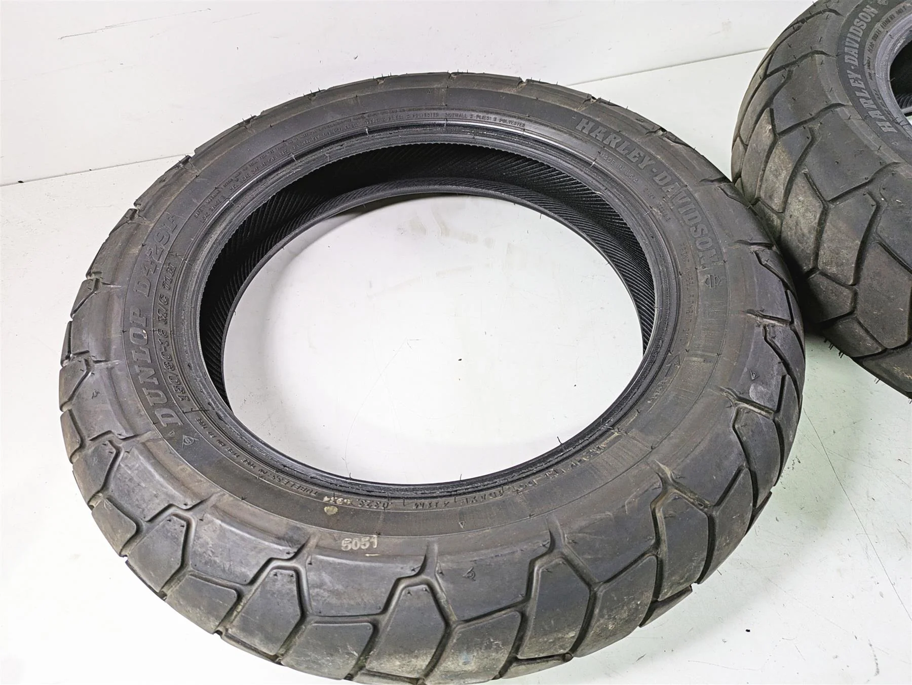 Harley Davidson Front Rear Dunlop D429 Tire Set 43100039 43200039 - Image 10