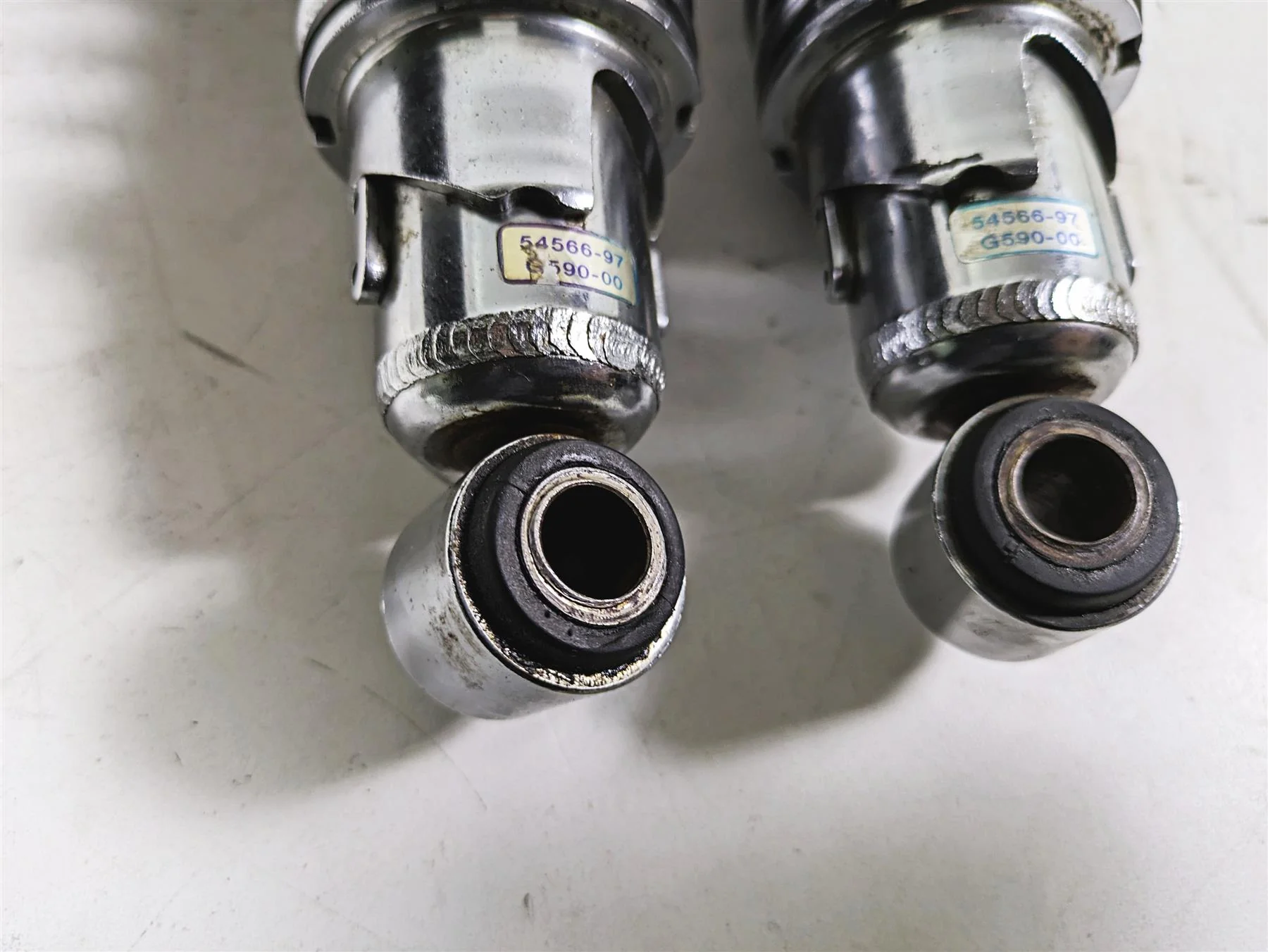 Harley Davidson Sportster XL 883 1200 Showa 13-1/4" Rear Suspension Shock Set 54566-97 - Image 7