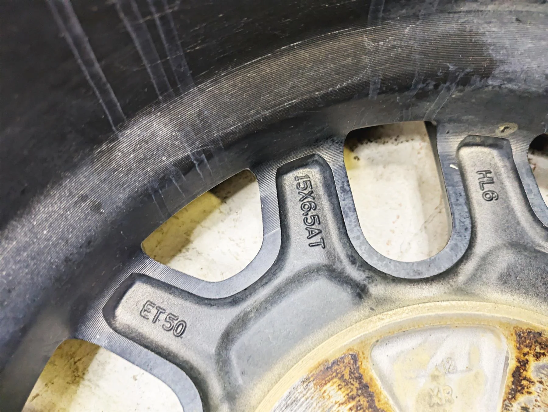 Honda Talon Front Rear Alloy Wheel Rim Set 15x8 15x6.5 44650-HL6-A00 42650-HL6-A00 - Image 12