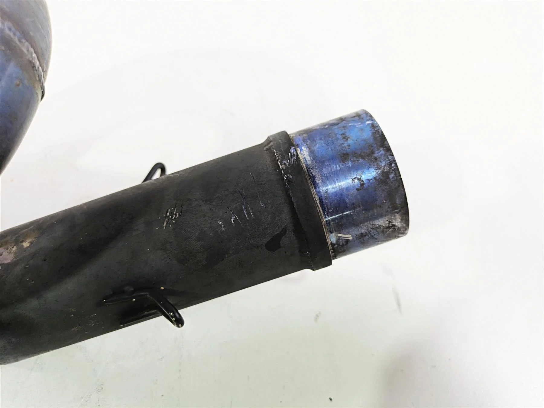 Motorcycle Used Aftermarket Loop Exhaust Mid Pipe Under Belly - Image 6