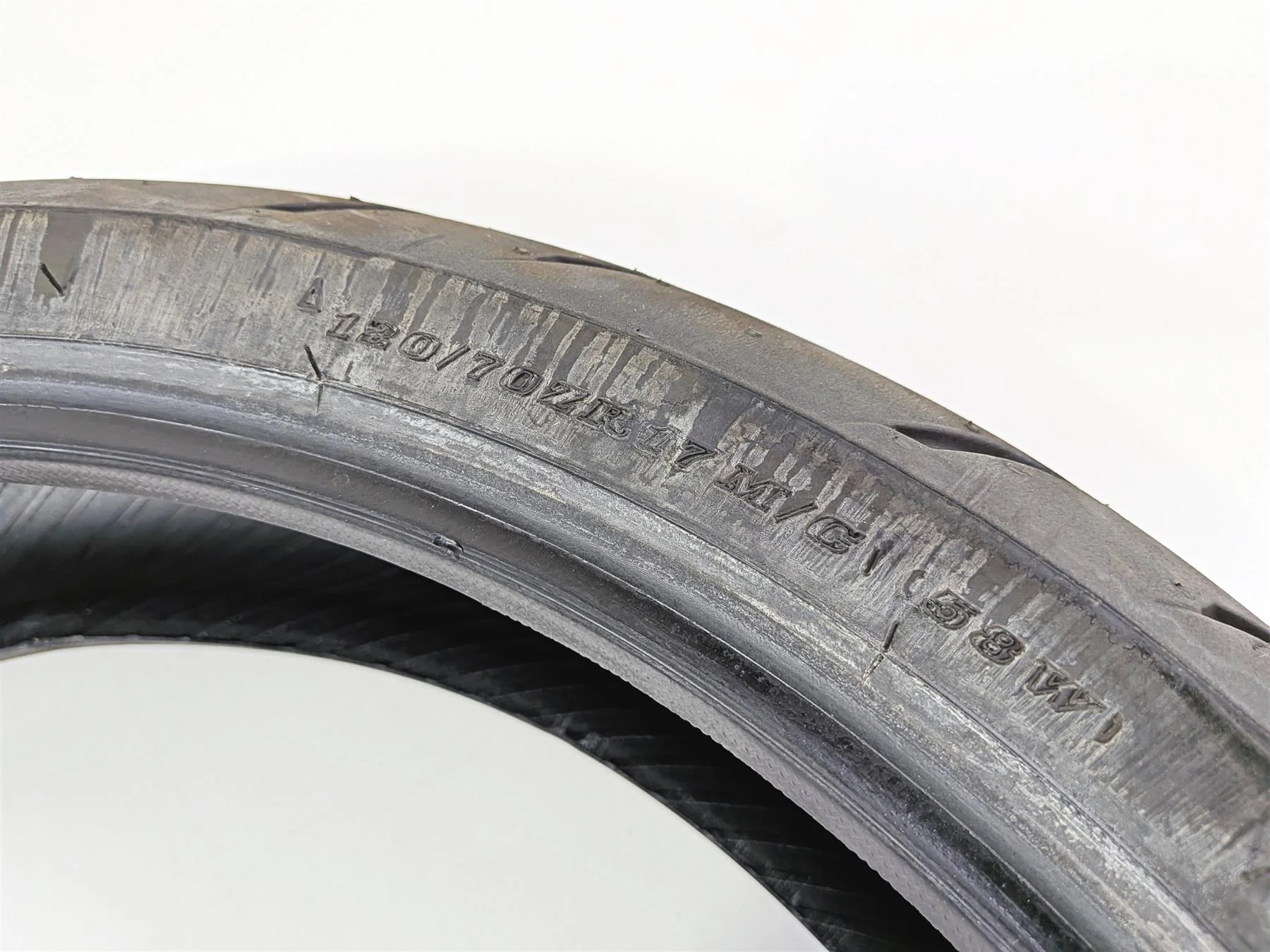 Used Front Motorcycle Tire Dunlop Sportmax GP300F 120/70R17 4506-7896 - Image 3