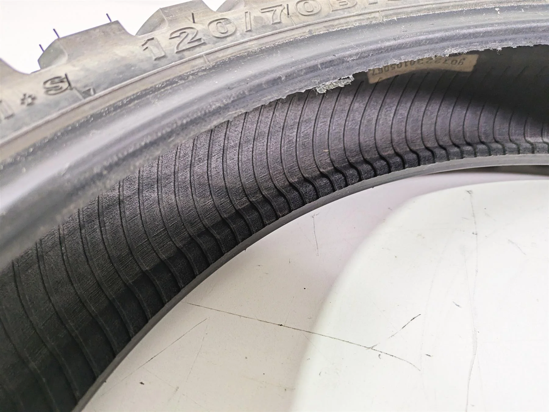 Used Front Motorcycle Tire Kenda Big Block 120/70B19 R19 60Q 170M2004 - Image 8