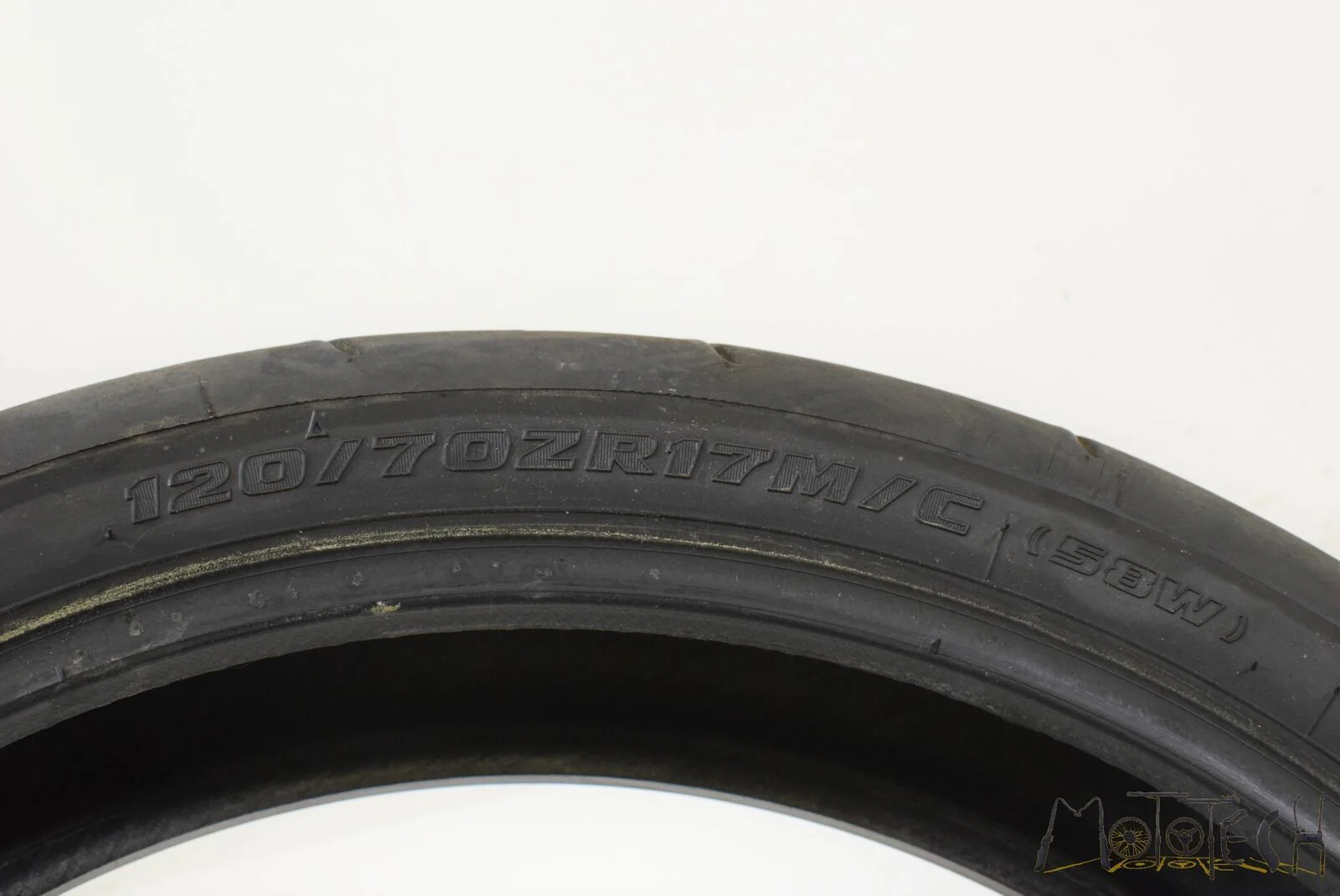 USED Front Tire BRIDGESTONE Hyperstport Battlax BT016 F 120/70-17 DOT5016 003027 - Image 7