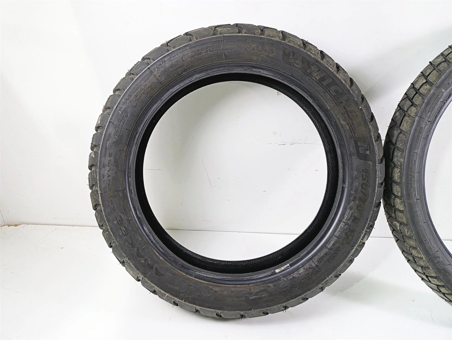 Used Motorcycle Tire Set Michelin Anakee Adventure 2CT 150/70R17 90/90R21 - Image 6